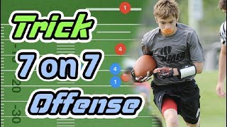 Spread 3 Layer Dig 5v5 Flag Football Play Breakdown [upl. by Frydman]