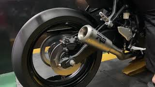 R9 Exhaust  M2 Titanium Series  Kawasaki Ninja ZX25R [upl. by Eilloh]