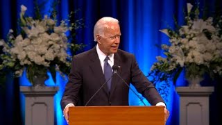 Joe Biden delivers emotional speech at McCain memorial [upl. by Smail]