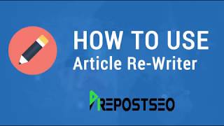 Free Online Article Rewriter By Prepostseocom [upl. by Omocaig618]