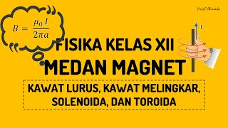 FISIKA KELAS XII  MEDAN MAGNET  Kawat Lurus  Kawat Melingkar  Solenoida  Toroida [upl. by Bowe]