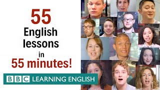 BOX SET 55 English lessons in 55 minutes Grammar amp Vocabulary Megaclass [upl. by Nnayllek594]