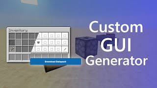 This Tool Generates You A CUSTOM GUI for Minecraft 115 [upl. by Rednaxela]