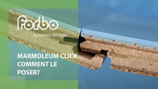 Marmoleum Click  Sol linoléum clipsable naturel comment le poser   Forbo Flooring Systems [upl. by Oreves317]