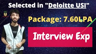 Selected in Deloitte USI  My Interview Experience Nayan  Salary 76LPA [upl. by Ytak]