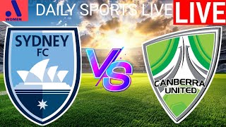 Sydney Fc Women vs Canberra United Women Live Score l Australia A League Women 202425 [upl. by Htebazile]