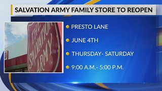 Salvation Army Family Store to reopen in June [upl. by Dorie]