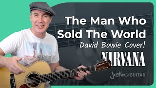 The Man Who Sold The World  Nirvana Guitar Lesson  Bowie Cover [upl. by Aisek995]