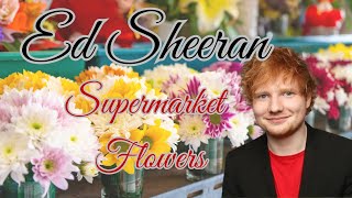 ED SHEERAN  SUPERMARKET FLOWERS LYRICS [upl. by Nosydam]