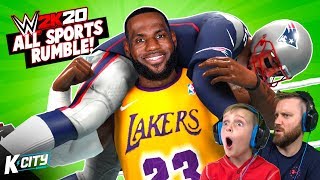 ALL SPORTS Royal Rumble NFL and NBA Superstars in WWE 2k20 KCITY GAMING [upl. by Larual673]