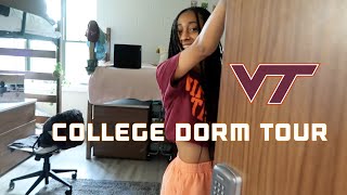 COLLEGE FRESHMAN DORM TOUR  VIRGINIA TECH [upl. by Rondon]