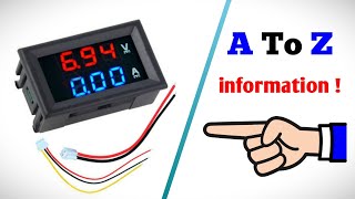 Digital VoltAmp panel meter explained connection adjustment accuracy range and more [upl. by Gardell550]