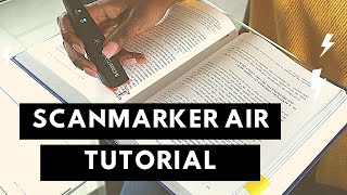 ScanMarker Air Tutorial amp Review  how to scan books and texts properly to make notes without typos [upl. by Suryt1]