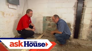 How to Install a Basement Bathroom  Ask This Old House [upl. by Kassie]