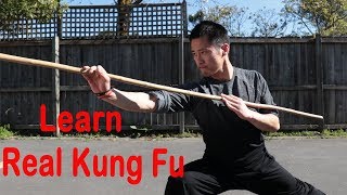 Shaolin Kung Fu Wushu Basic Bo Staff Training Session 1 [upl. by Krantz]