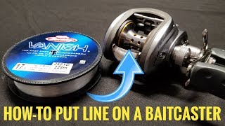 How To Put Line on a BAITCASTER [upl. by Idyak530]