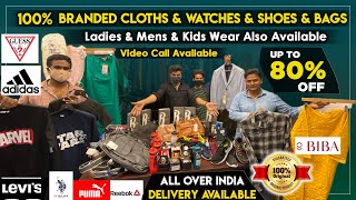 100 Branded Shirts amp Jeans amp T Shirts  WATCHES  SHOES  BAGS  ACCESSORIES  In Telugu [upl. by Wightman]