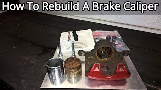 How To Rebuild A Front Brake Caliper  Complete Guide [upl. by Clerk]