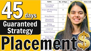 Placements  How to study in last 45 days  Step by Step Roadmap [upl. by Sesylu320]