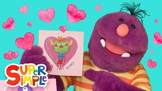 Celebrate Valentines Day with Milo The Monster  Learn About Rhyming Words [upl. by Martino]