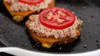 OpenFaced Tuna Melt Sandwich Recipe [upl. by Afton]