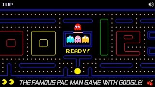 Play PacMan Game with Google Doodle HD [upl. by Anwahsad]