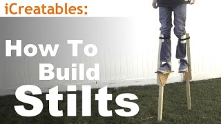 How To Build Wood Stilts  DIY Walking Stilts [upl. by Macknair]