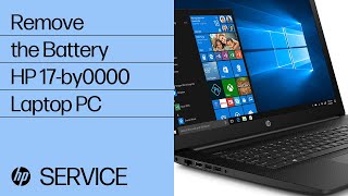 Remove the Battery  HP 17by0000 Laptop PC  HP [upl. by Enobe]