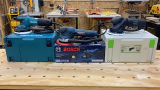 Sander Showdown Bosch Festool and Makita Whos the Best [upl. by Selie858]