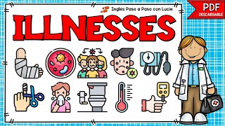 ENFERMEDADES Y SÍNTOMAS EN INGLÉS  PARTE 1  VOCABULARY ILLNESSES AND SYMPTOMS [upl. by Bond]