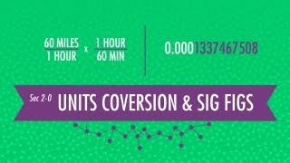 Unit Conversion amp Significant Figures Crash Course Chemistry 2 [upl. by Andromada]