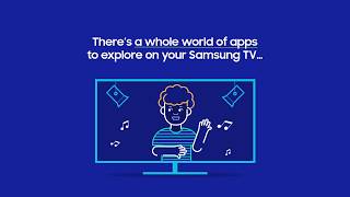 Samsung Smart TV How to download TV apps [upl. by Ruella]