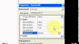 how to use adodc and datagrid control in vb6  tutorial [upl. by Rednav]