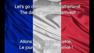 La Marseillaise  France National Anthem EnglishFrench lyrics [upl. by Cirederf]