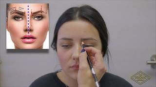 Microblading Tips amp Tricks Ensuring Even Brows  Brow Mapping  How to Map Eyebrows [upl. by Airlie]