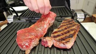 Simple Steak Recipe Electric Grill [upl. by Refotsirc895]