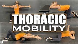 Improve Thoracic Spine Mobility 4 Best Exercises [upl. by Ettezyl]