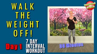 Walk the WEIGHT OFF  Lose Weight with a Walking Workout for All Ages  Day 1 Walk at Home Program [upl. by Gargan]