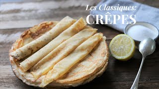 How To Make French Crêpe batter  Crêpe suzette tutorial part 1 [upl. by Yrrak]