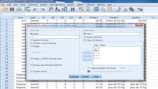 SPSS tutoriel Recoder des variables qualitatives PART1 [upl. by Shenan]