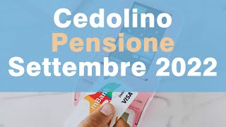 Cedolino della Pensione INPS di settembre 2022 [upl. by Adaminah]