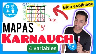 ✅MAPAS de KARNAUGH 4 VARIABLES  LO VAS a APRENDER si o Si ELECTRÓNICA DIGITAL [upl. by Lourdes32]