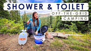 EASY DIY Portable SHOWER amp TOILET For Camping Off the Grid [upl. by Kessiah]