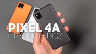 Pixel 4a First 10 Things To Do [upl. by Gualterio191]