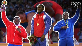 Every Mijaín López 🇨🇺 Match to Gold Beijing 2008  Rio 2016 🤼‍♂️ [upl. by Hassin]