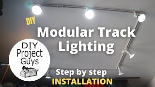 HOW TO INSTALL TRACK LIGHTING  Hampton Bay Track Lighting Install [upl. by Aissenav]