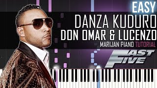 How To Play Don Omar amp Lucenzo  Danza Kuduro  Piano Tutorial EASY [upl. by Marrissa]