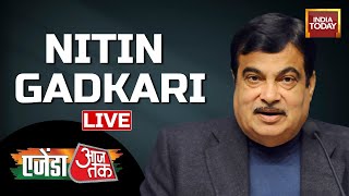 Nitin Gadkari LIVE  Agenda Aaj Tak  JP Nadda Speech  India Today Live [upl. by Ernestine]