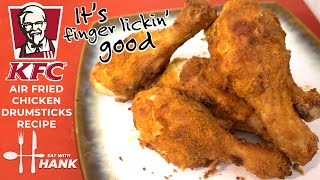 KFC Kentucky Fried Chicken Drumsticks Air Fryer Recipe [upl. by Imhsar]