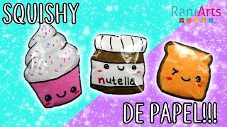 Haz SQUISHIES de PAPEL Super fáciles [upl. by Yanehc]